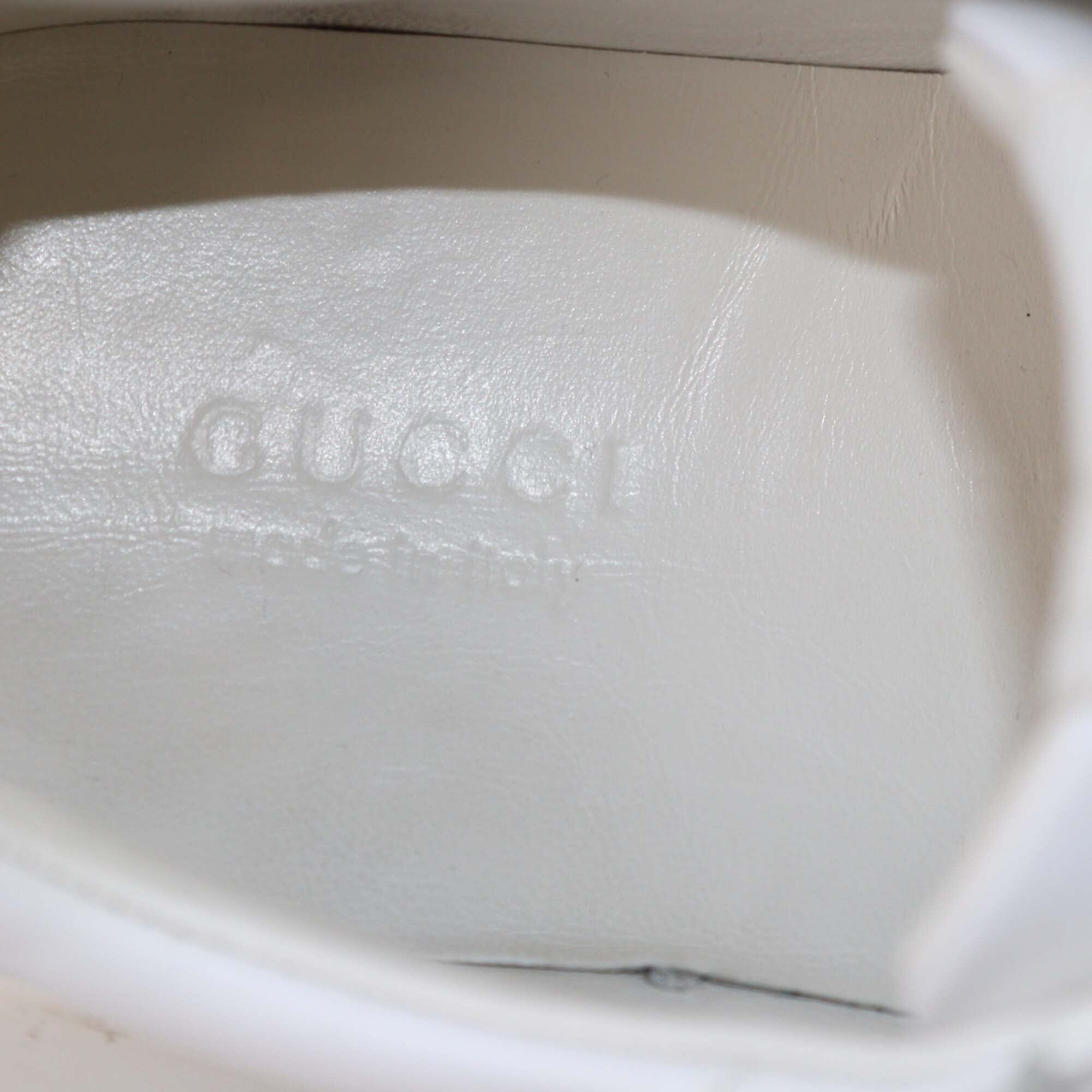 Gucci White Worldwide Print Rython Low Top Sneakers Womens Gucci 