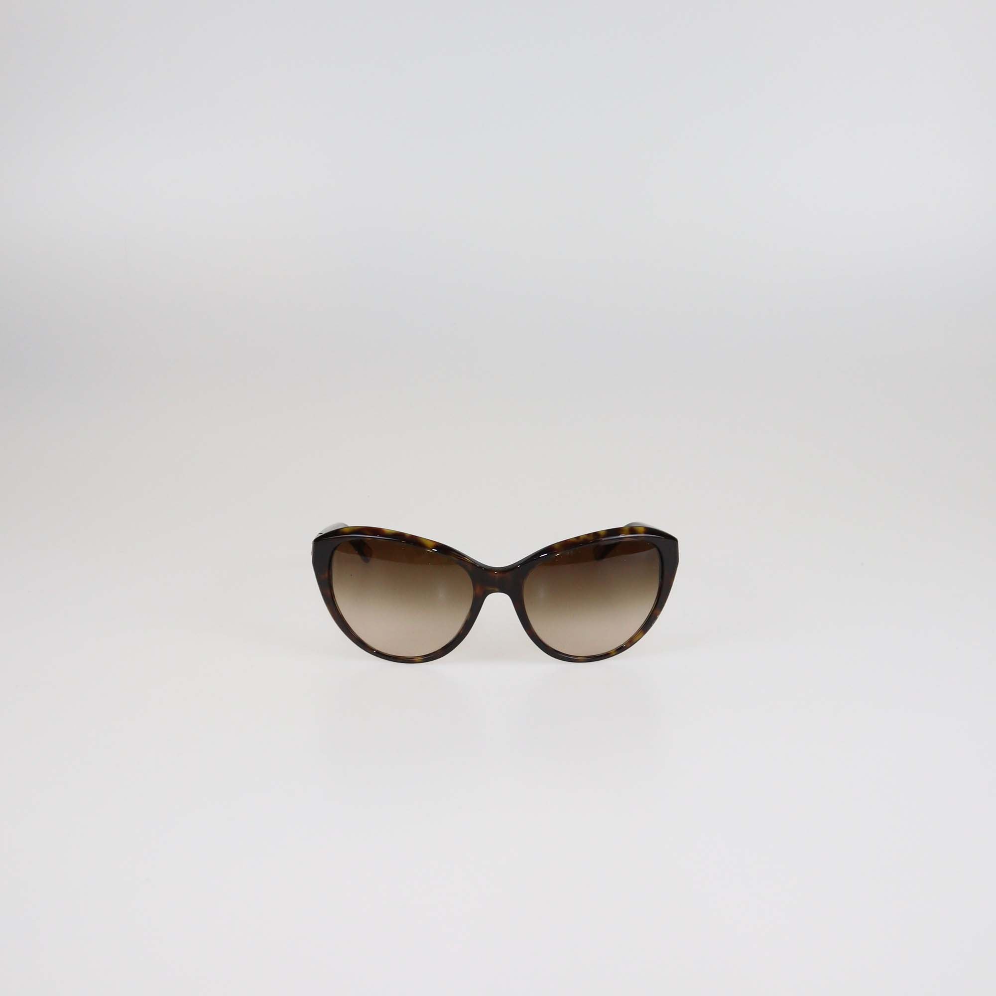 Dolce & Gabbana Brown Tortoise Gradient Cat Eye Sunglasses