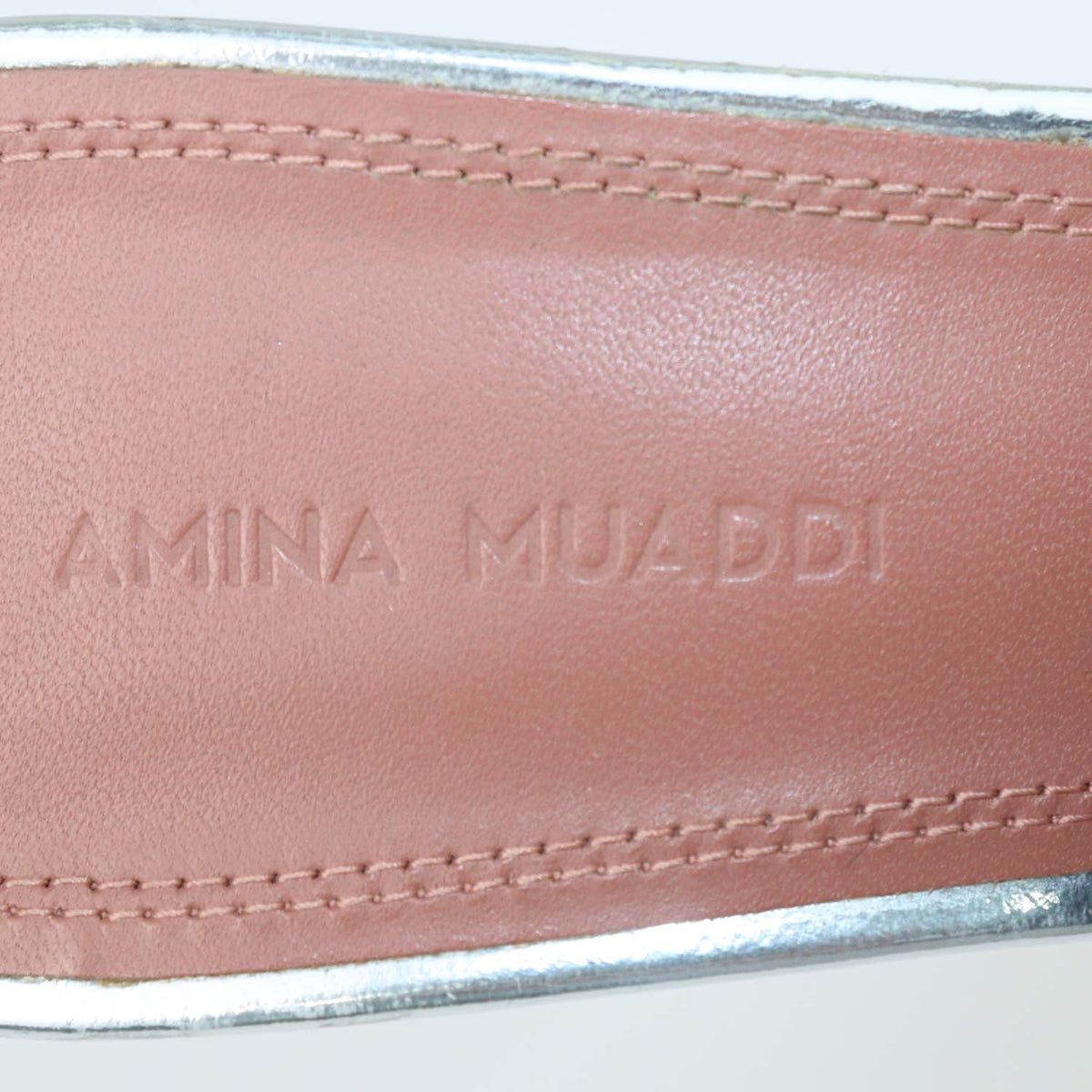 Amina Muaddi Clear PVC Dalida 140 Platform Slide Sandals