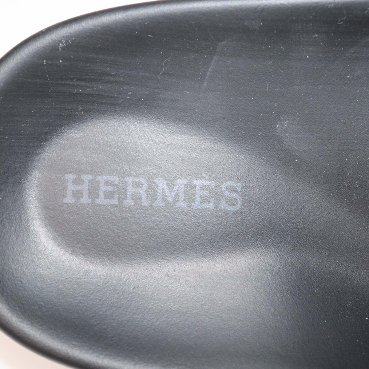 Hermes White Leather Chypre Sandals