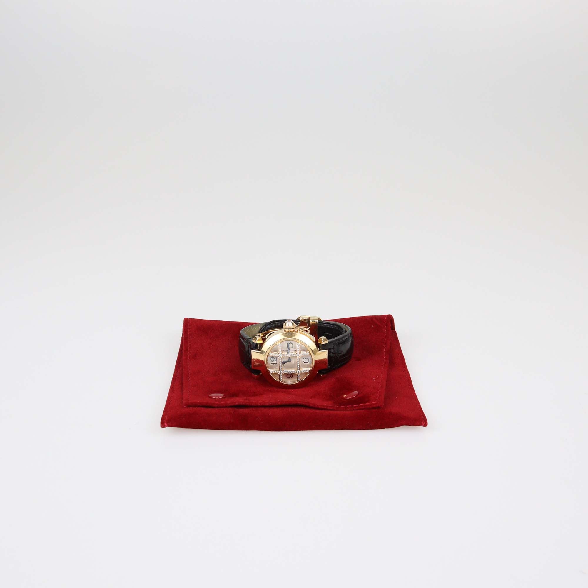 Cartier 18K Rose Gold & Diamond Silver Dial Pasha de Cartier Watch