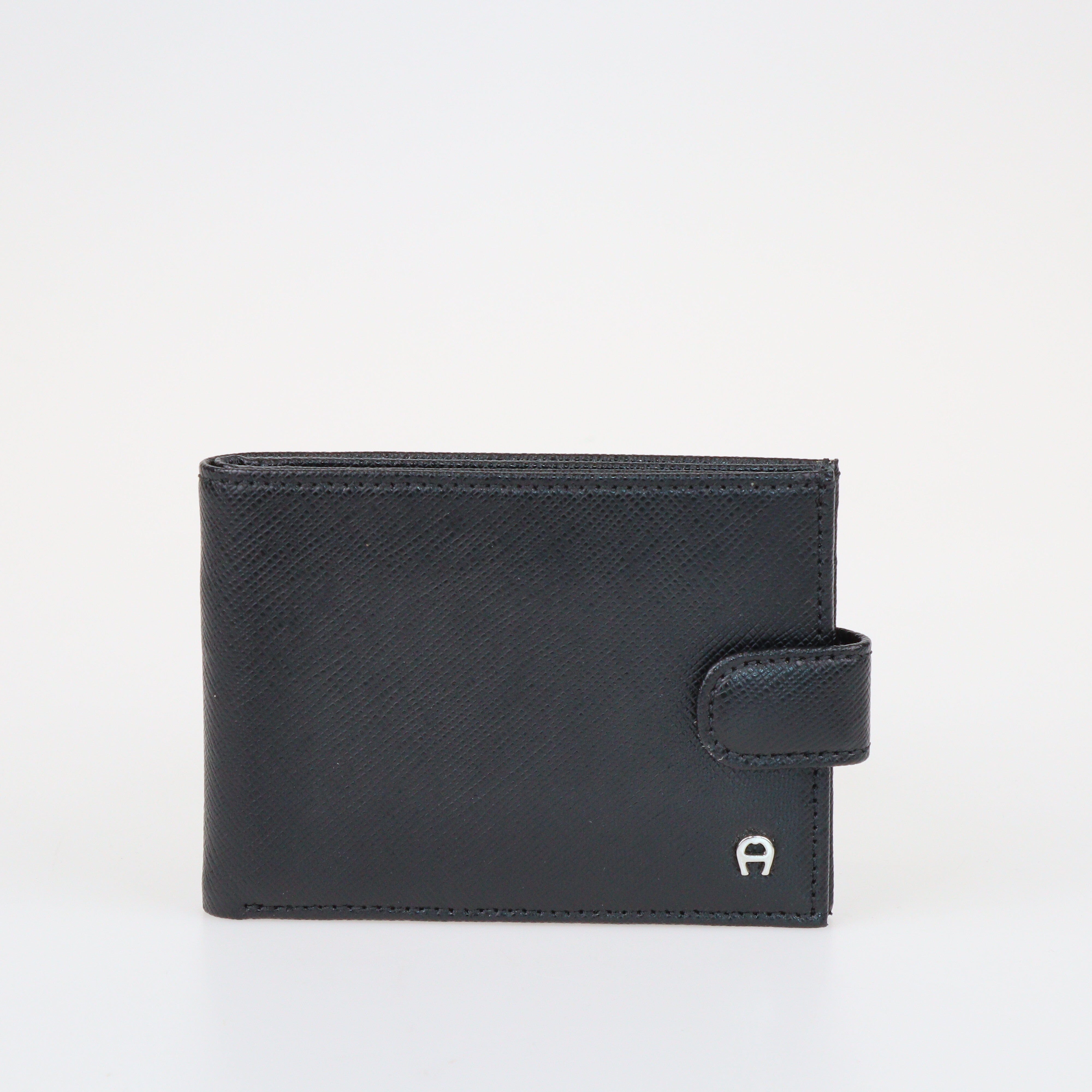 Black Folded Card Holder Wallet Accessories Aigner 