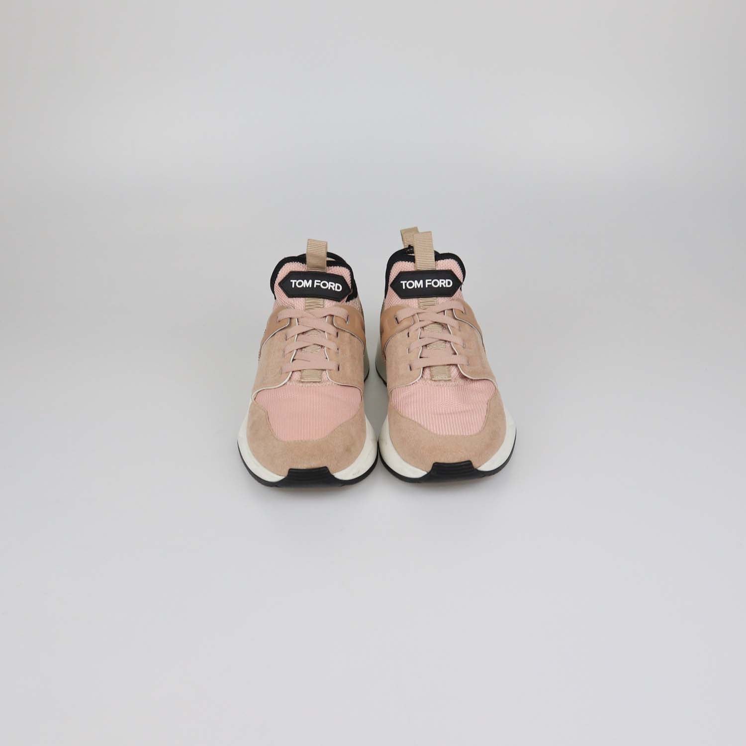 Tom Ford Pink Mesh and Suede Jago Sneakers