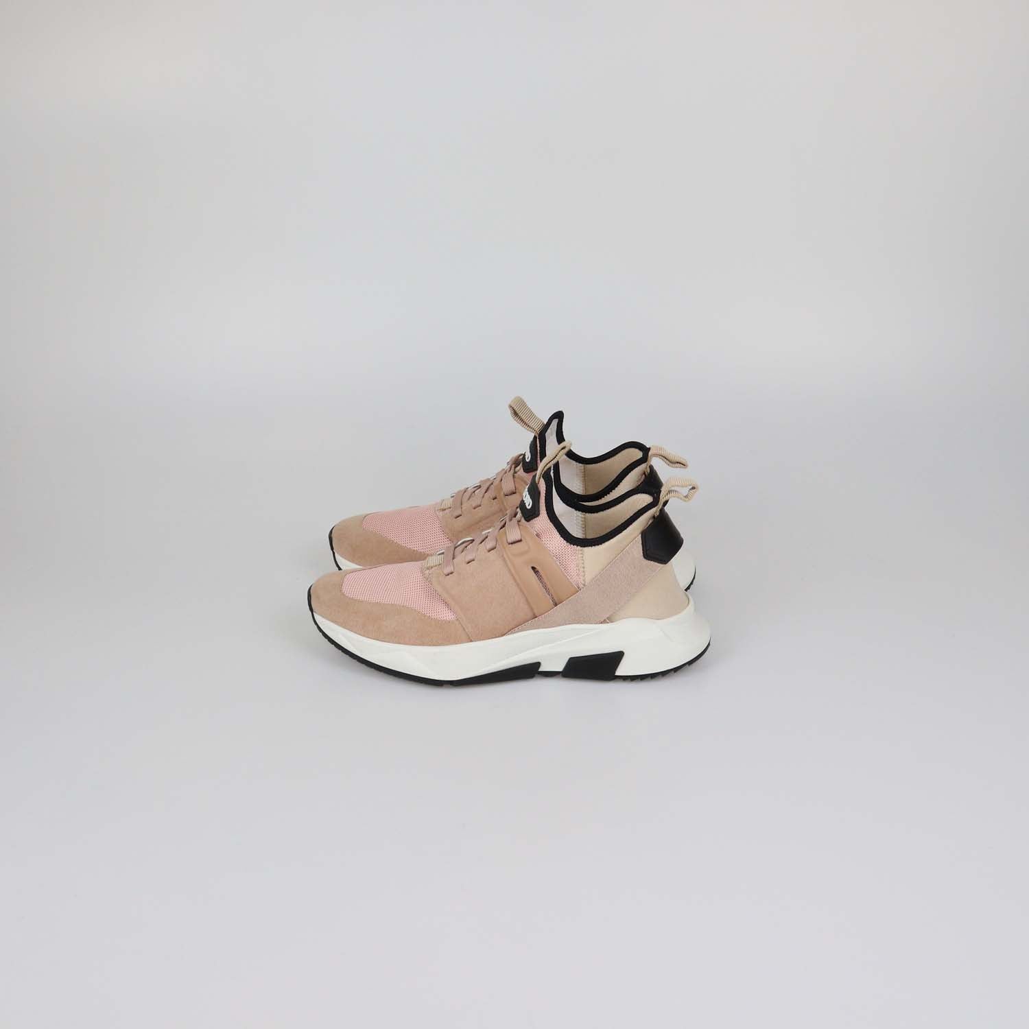Tom Ford Pink Mesh and Suede Jago Sneakers
