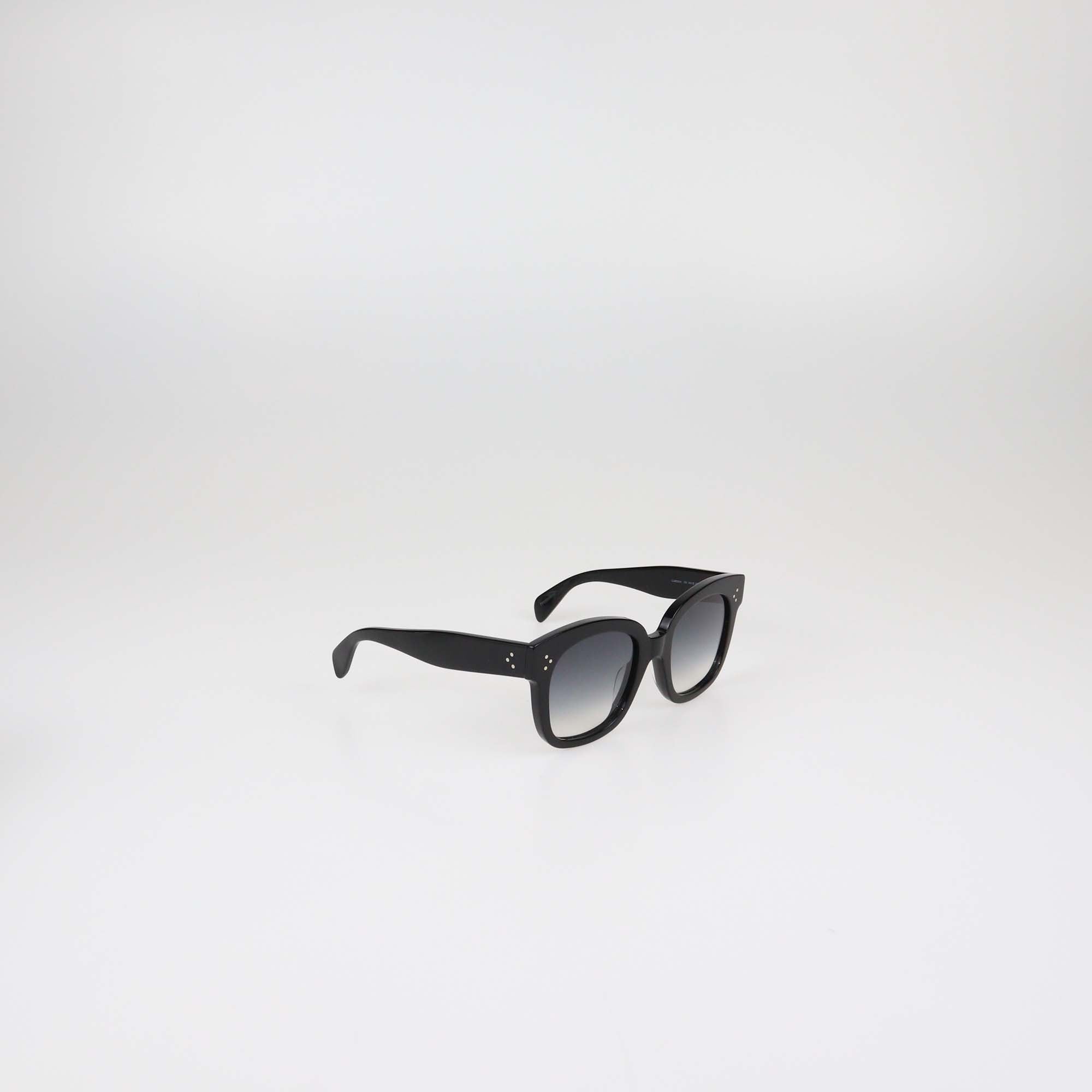 Celine Black Polarized Square Sunglasses