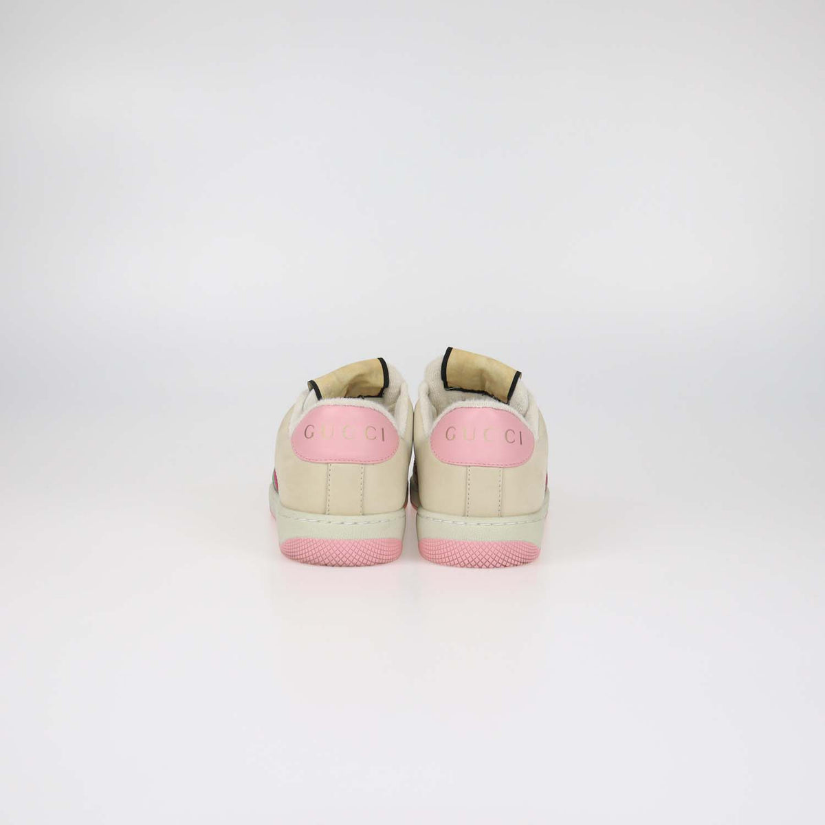 Gucci Multicolor Nubuck and Crystal GG Canvas Screener Sneakers