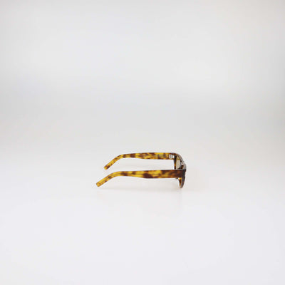 Saint Laurent Brown Tortoise Acetate Cat Eye Sunglasses