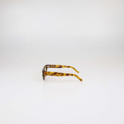 Saint Laurent Brown Tortoise Acetate Cat Eye Sunglasses