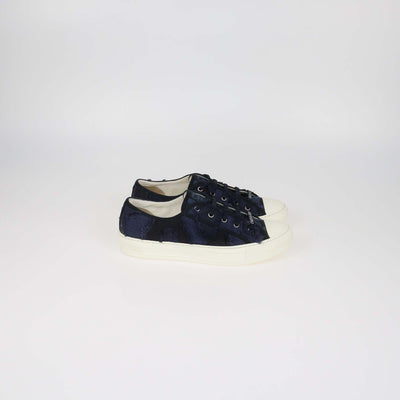 Christian Dior Navy Blue Canvas Walk 'n' Dior Sneakers