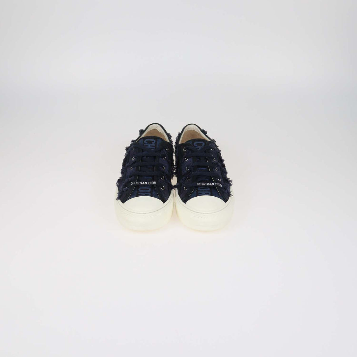 Christian Dior Navy Blue Canvas Walk 'n' Dior Sneakers