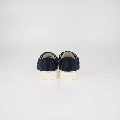 Christian Dior Navy Blue Canvas Walk 'n' Dior Sneakers