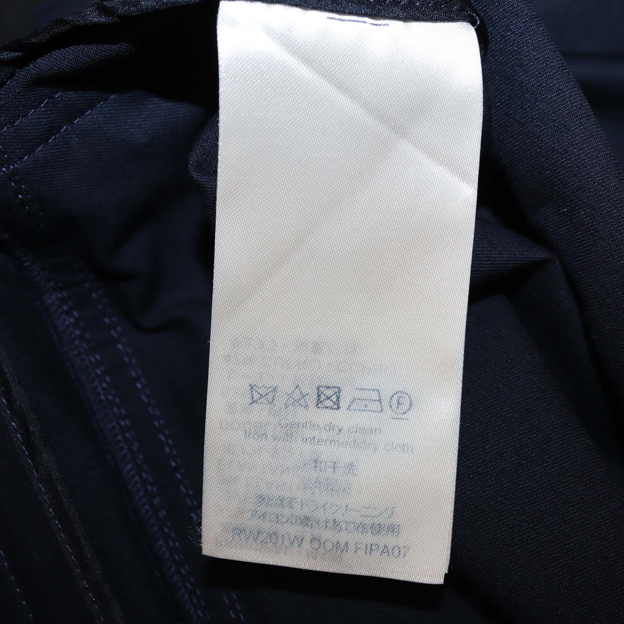 Louis Vuitton Navy Blue Cotton Blend Zip Cargo Pants