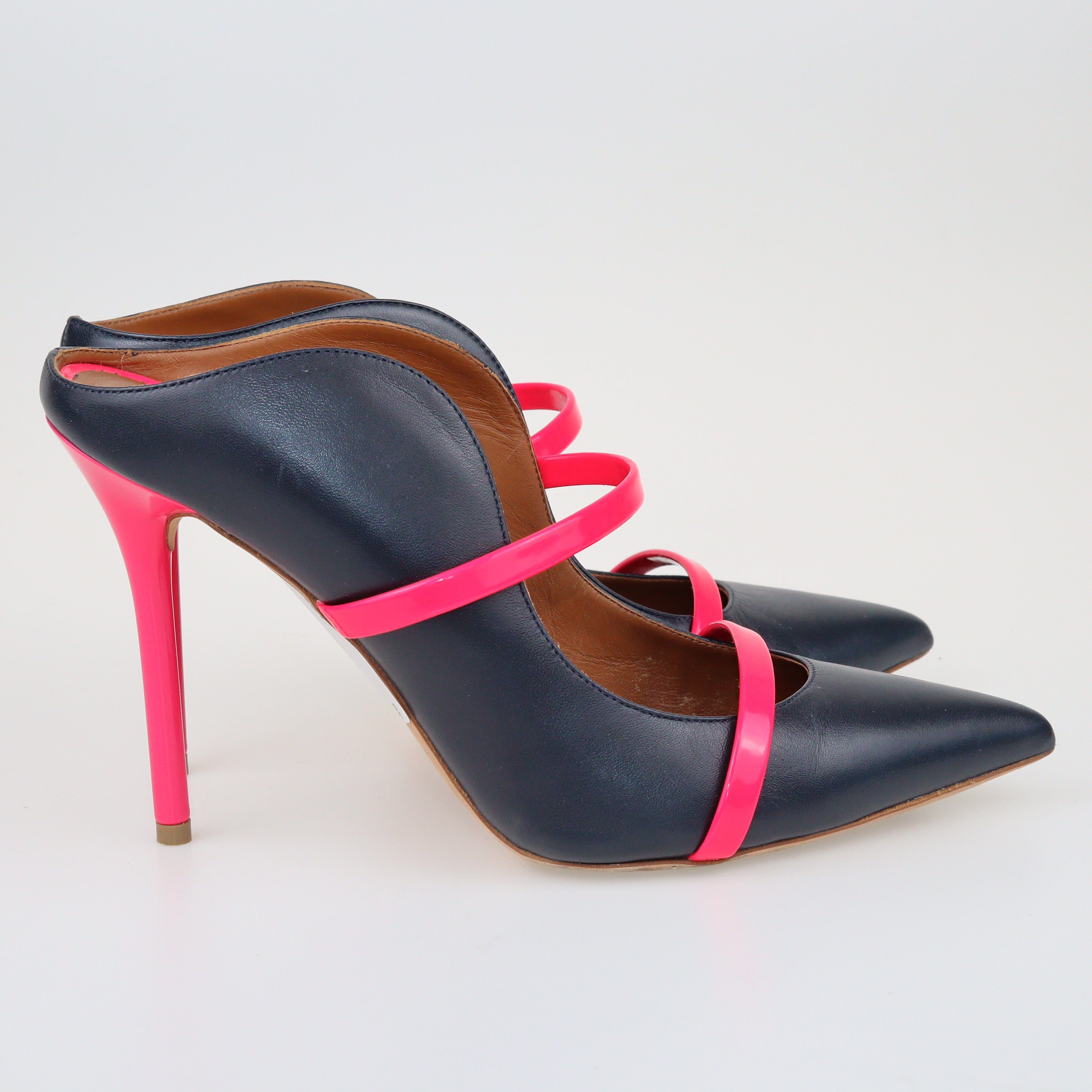 Black/Pink Maureen Mules Shoes Malone Souliers 
