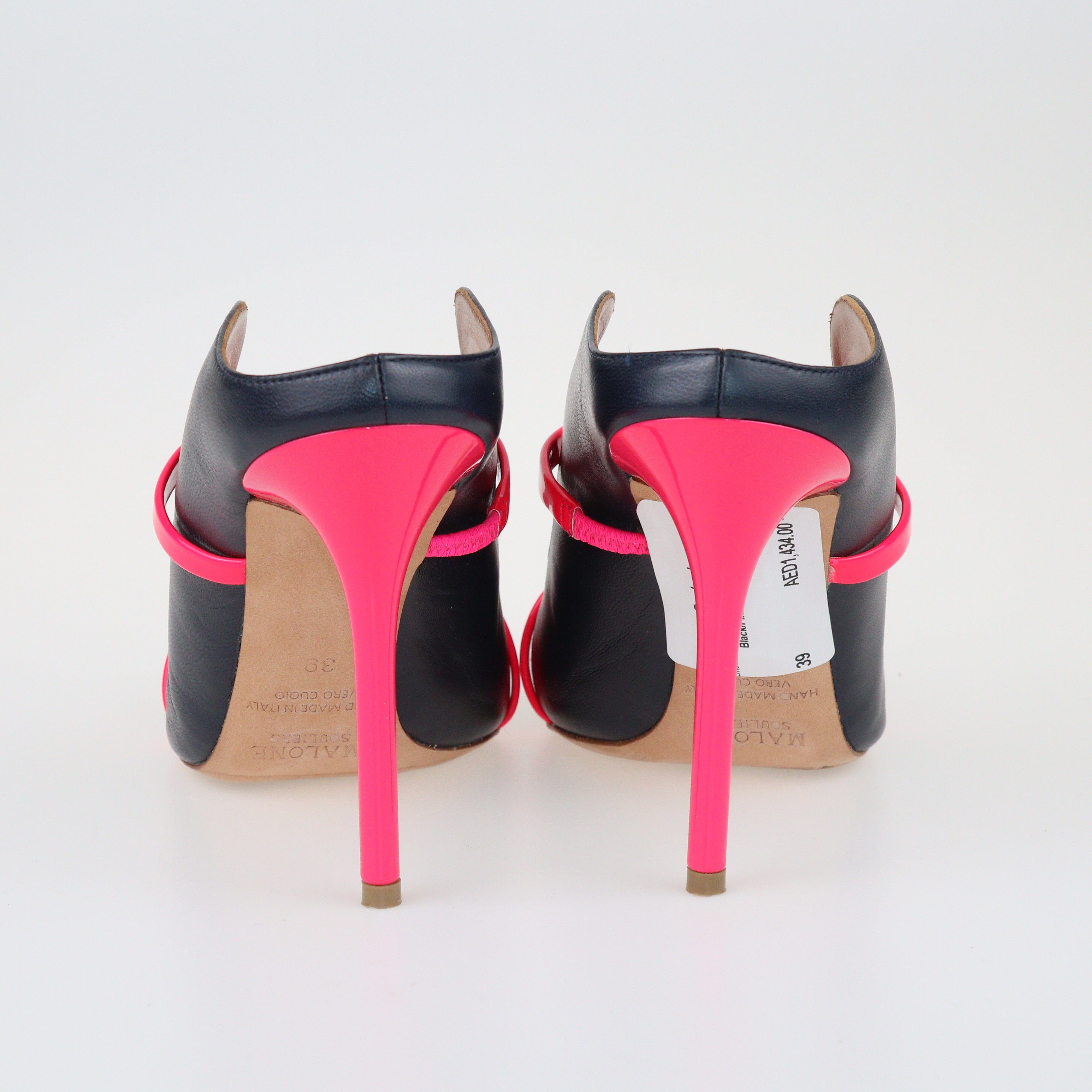 Black/Pink Maureen Mules Shoes Malone Souliers 