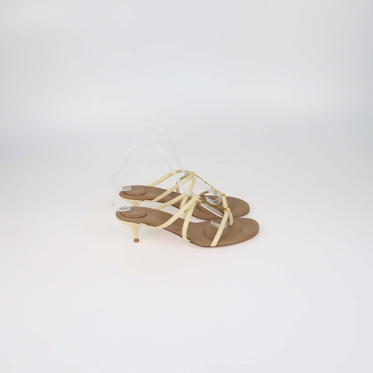 Jacquemus Cream Leather Les Sandales Pralu Basses Sandals