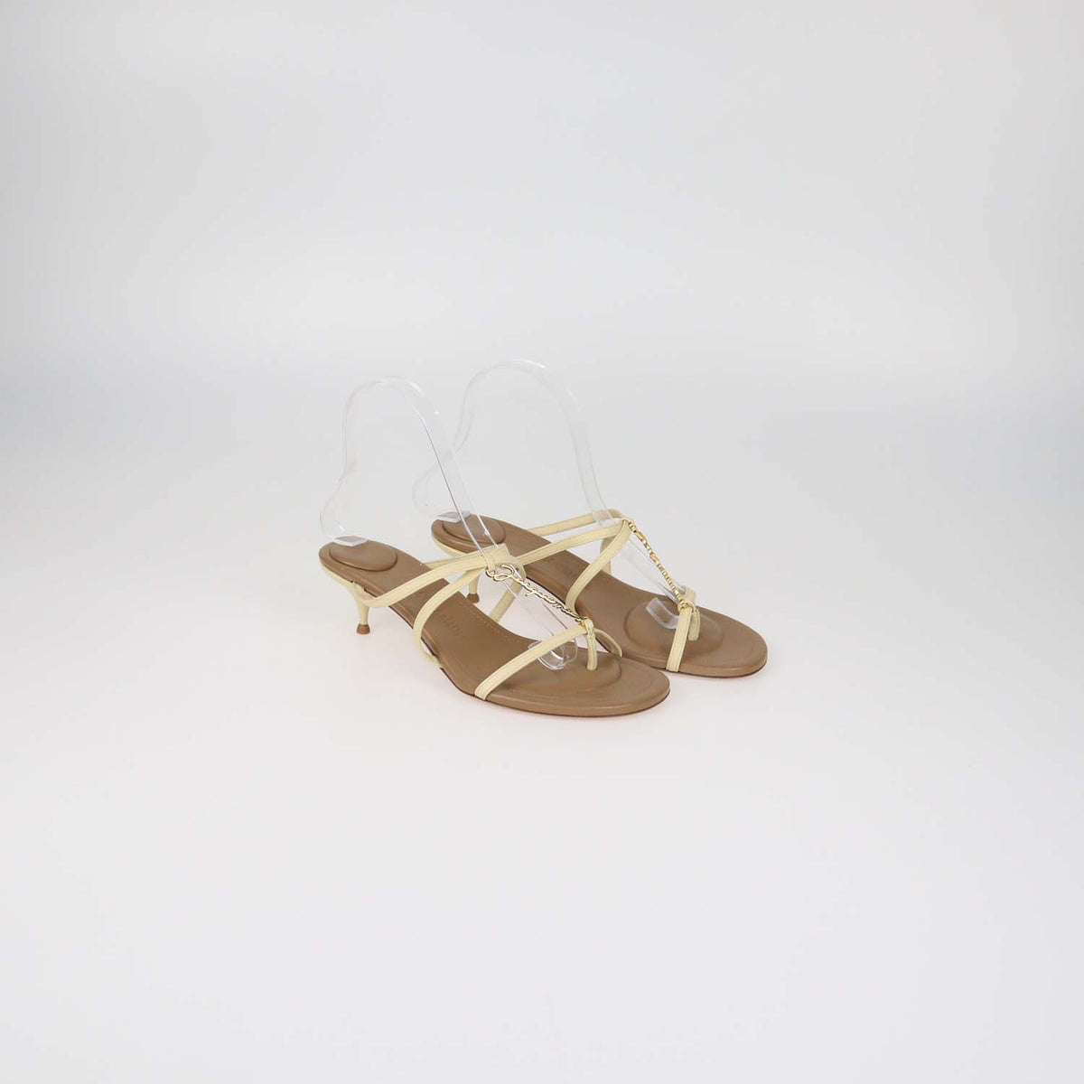 Jacquemus Cream Leather Les Sandales Pralu Basses Sandals