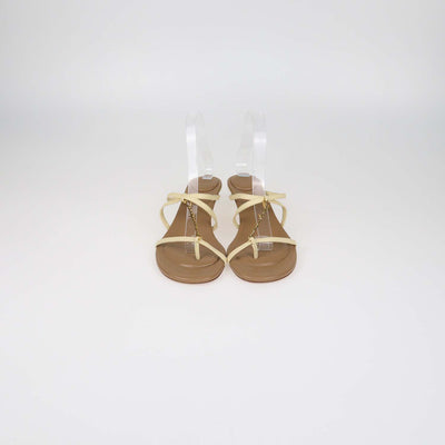 Jacquemus Cream Leather Les Sandales Pralu Basses Sandals