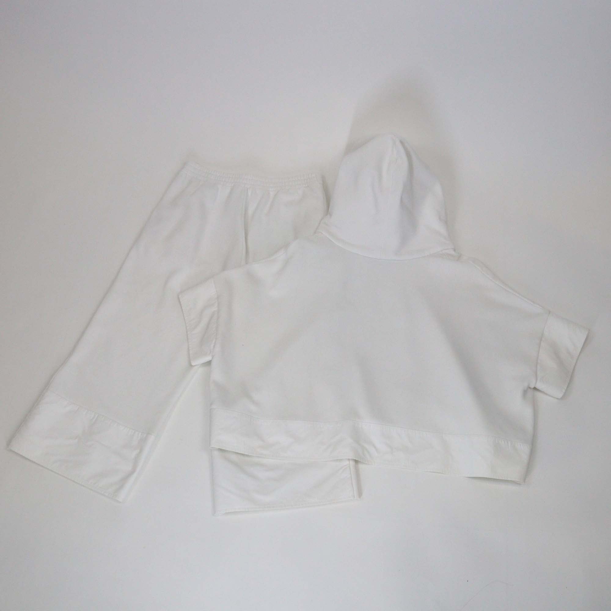 Stella McCartney White Cotton Short Sleeve Hoodie Sweatshirt & Trouser