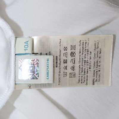 Fendi Kids White Cotton Fendi Doll Print T-Shirt