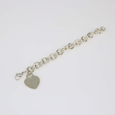 Tiffany & Co. Return To Tiffany Sterling Silver Heart Tag Bracelet Womens Tiffany & Co. 