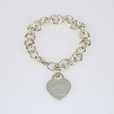 Tiffany & Co. Return To Tiffany Sterling Silver Heart Tag Bracelet Womens Tiffany & Co. 