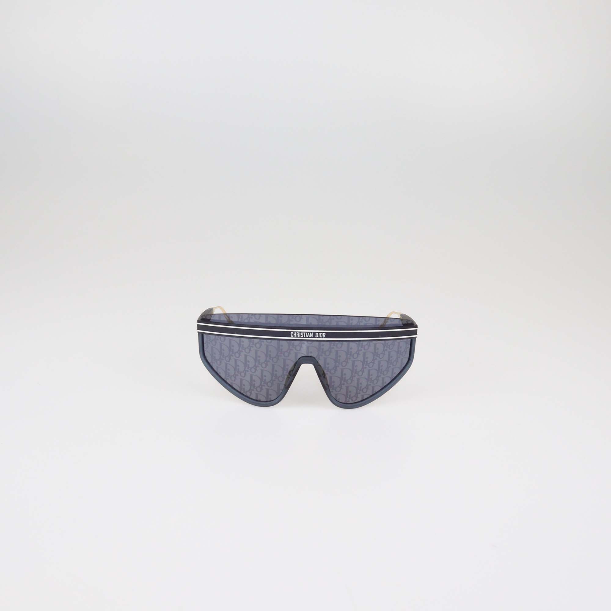 Christian Dior Navy Oblique DiorClub M2U Shield Sunglasses
