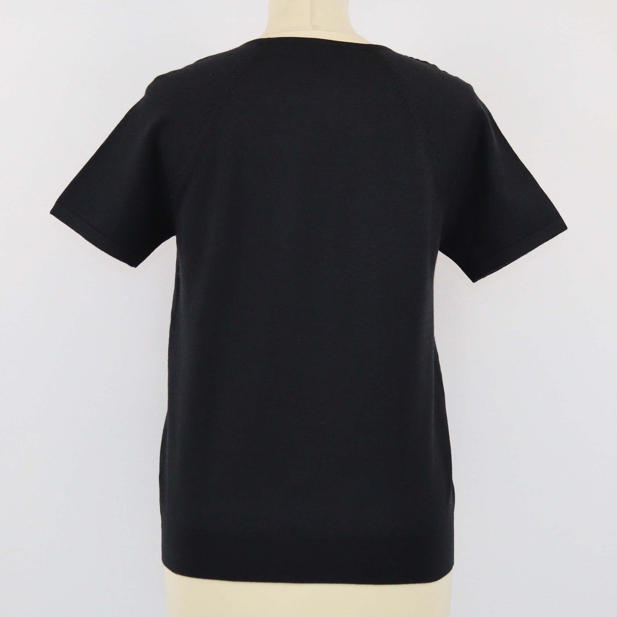 Hermes Black Pokcet Detailed Half Sleeve T Shirt Womens Hermes 