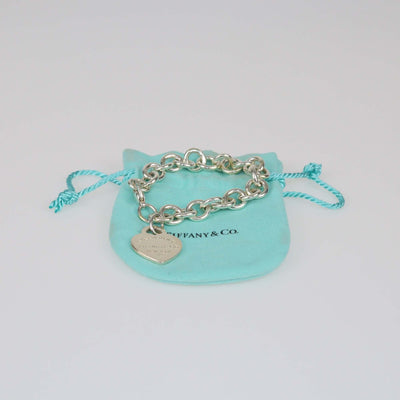 Tiffany & Co. Return To Tiffany Sterling Silver Heart Tag Bracelet Womens Tiffany & Co. 