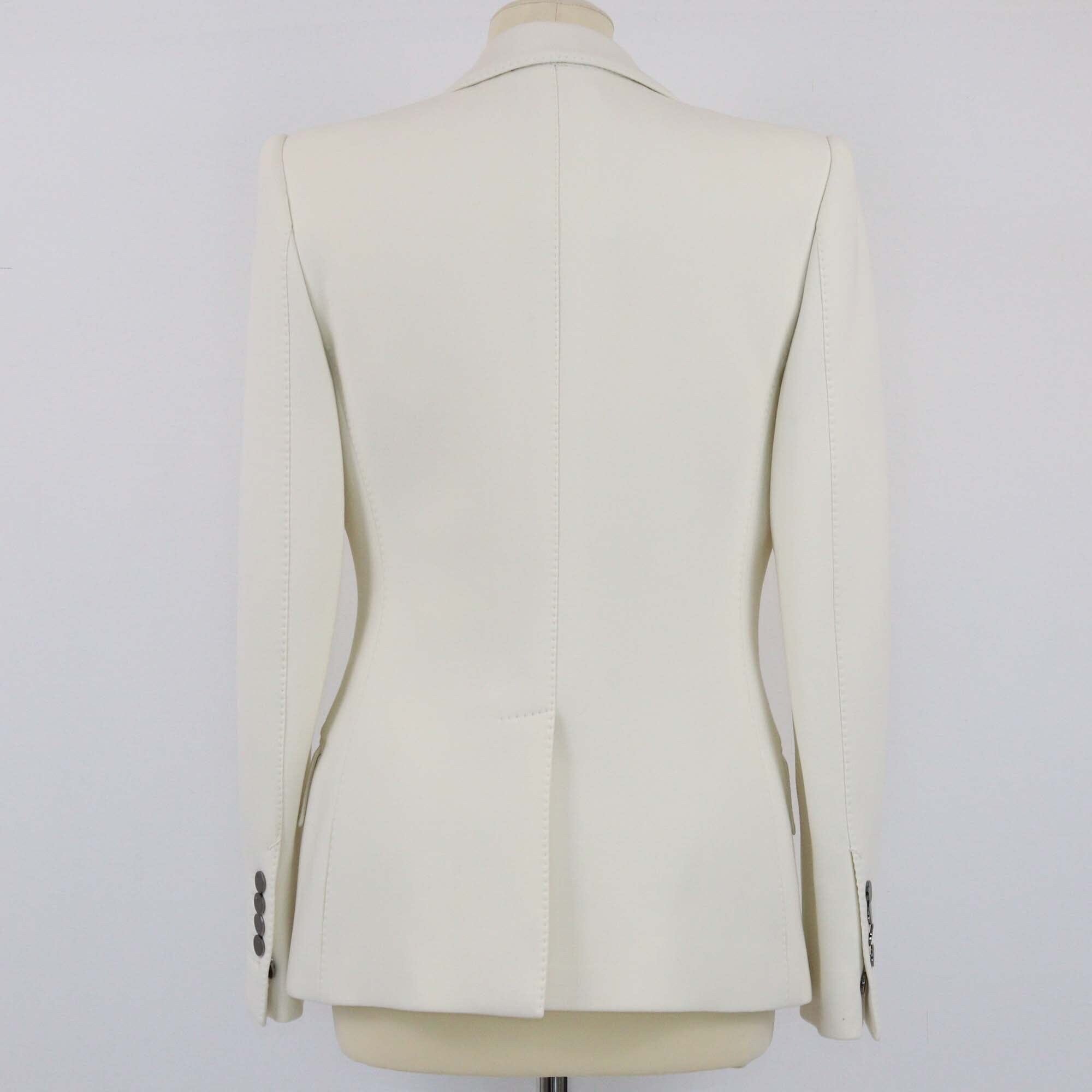 Tom Ford White Single Breasted Blazer Womens Tom Ford 