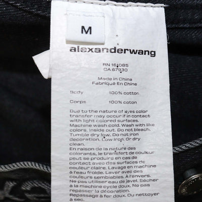 Alexander Wanf Black Denim Button Up Jacket