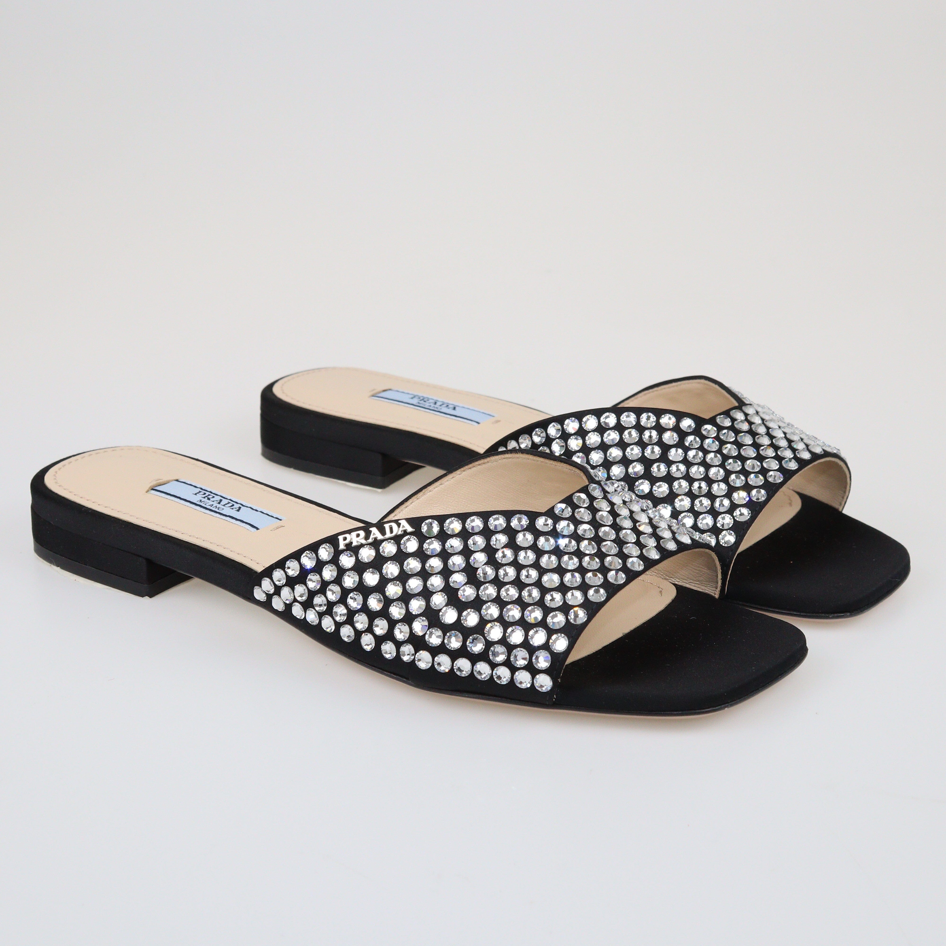 Embellished sale flat mules