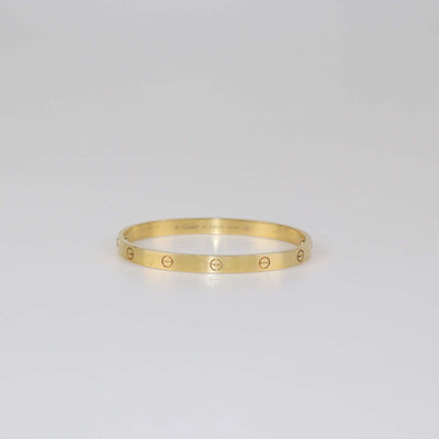 Cartier 18K Yellow Gold Classic Love Bangle Bracelet Size 20