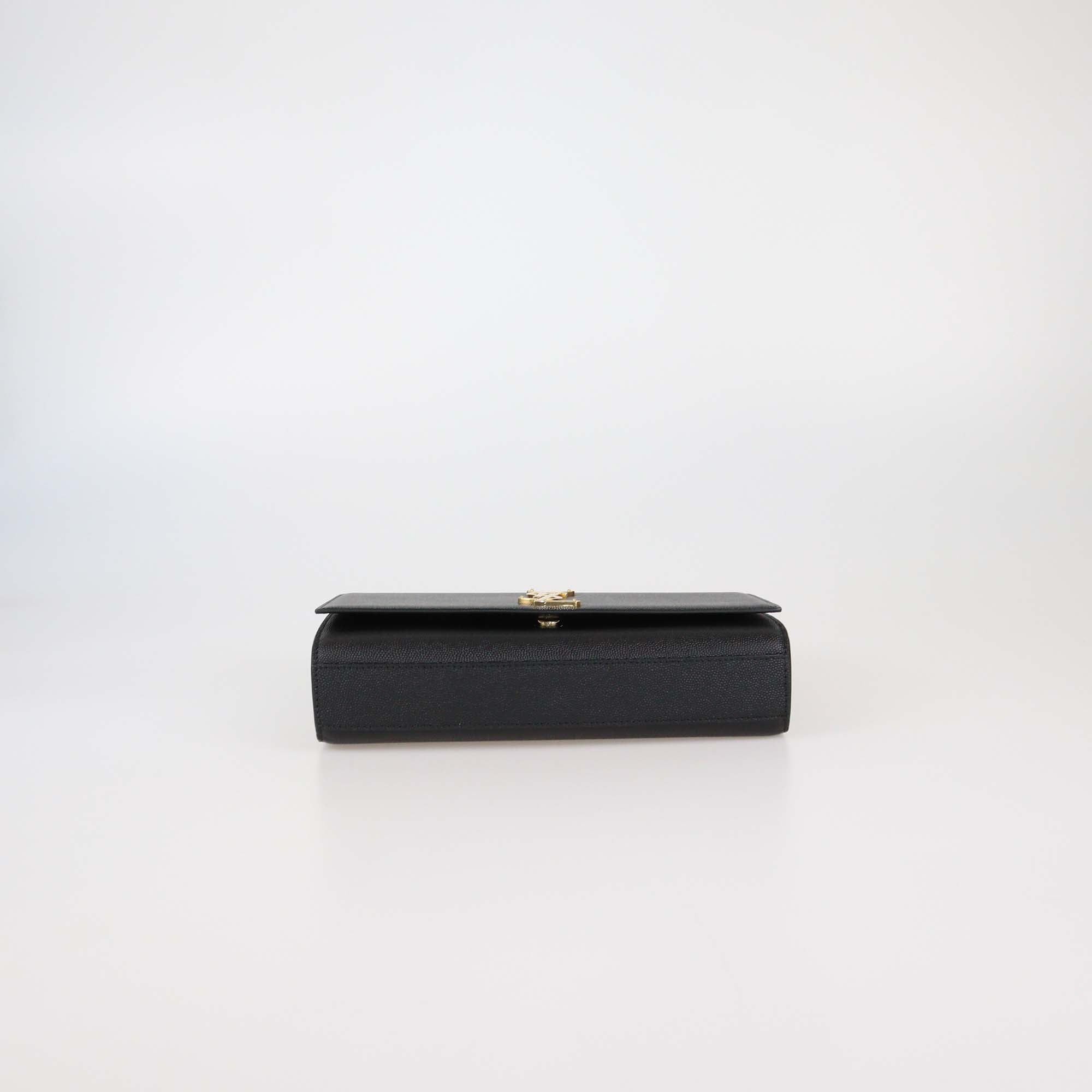 Saint Laurent Black Leather Medium Kate Shoulder Bag