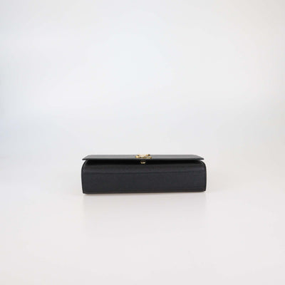 Saint Laurent Black Leather Medium Kate Shoulder Bag