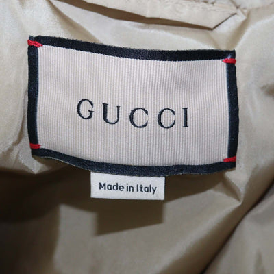 Gucci Beige GG Nylon Printed Gucci Centrum Jacket