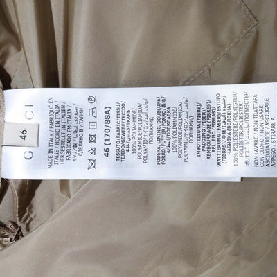Gucci Beige GG Nylon Printed Gucci Centrum Jacket