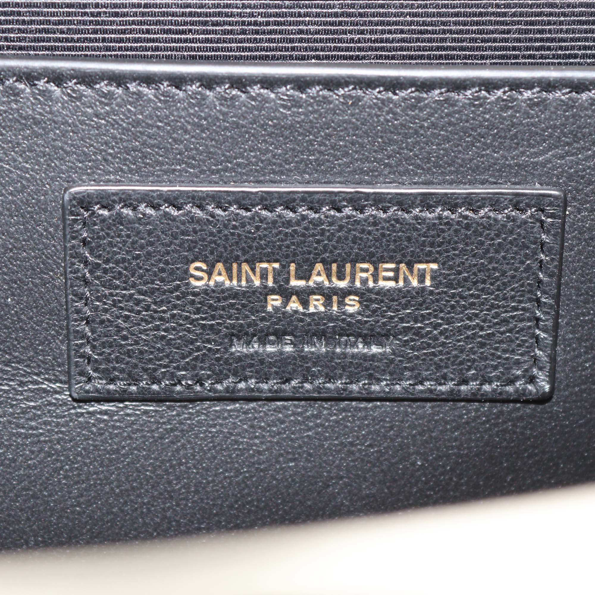 Saint Laurent Off White Leather Medium Kate Tassel Shoulder Bag