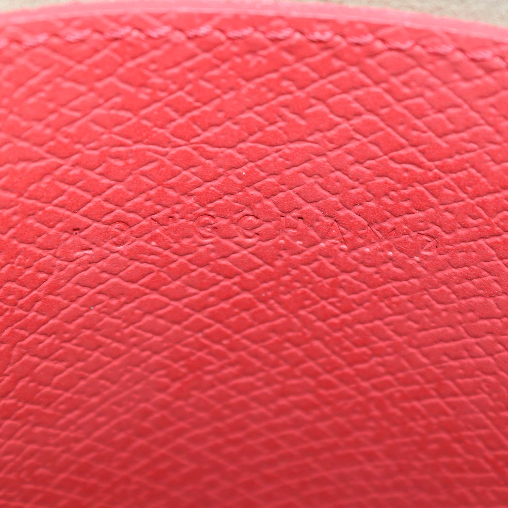 Longchamp Orange Leather Épure XS Bucket Bag