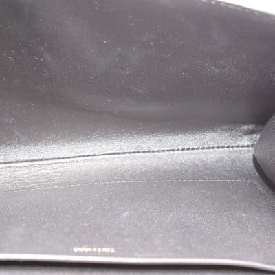 Celine Black Shiny Leather Triomphe Crossbody Bag