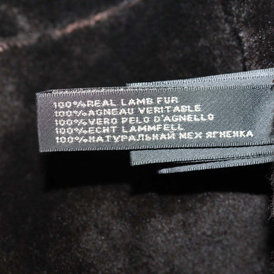 Ralph Laurent Dark Brown Suede and Lamb Fur Toggle Loop Jacket