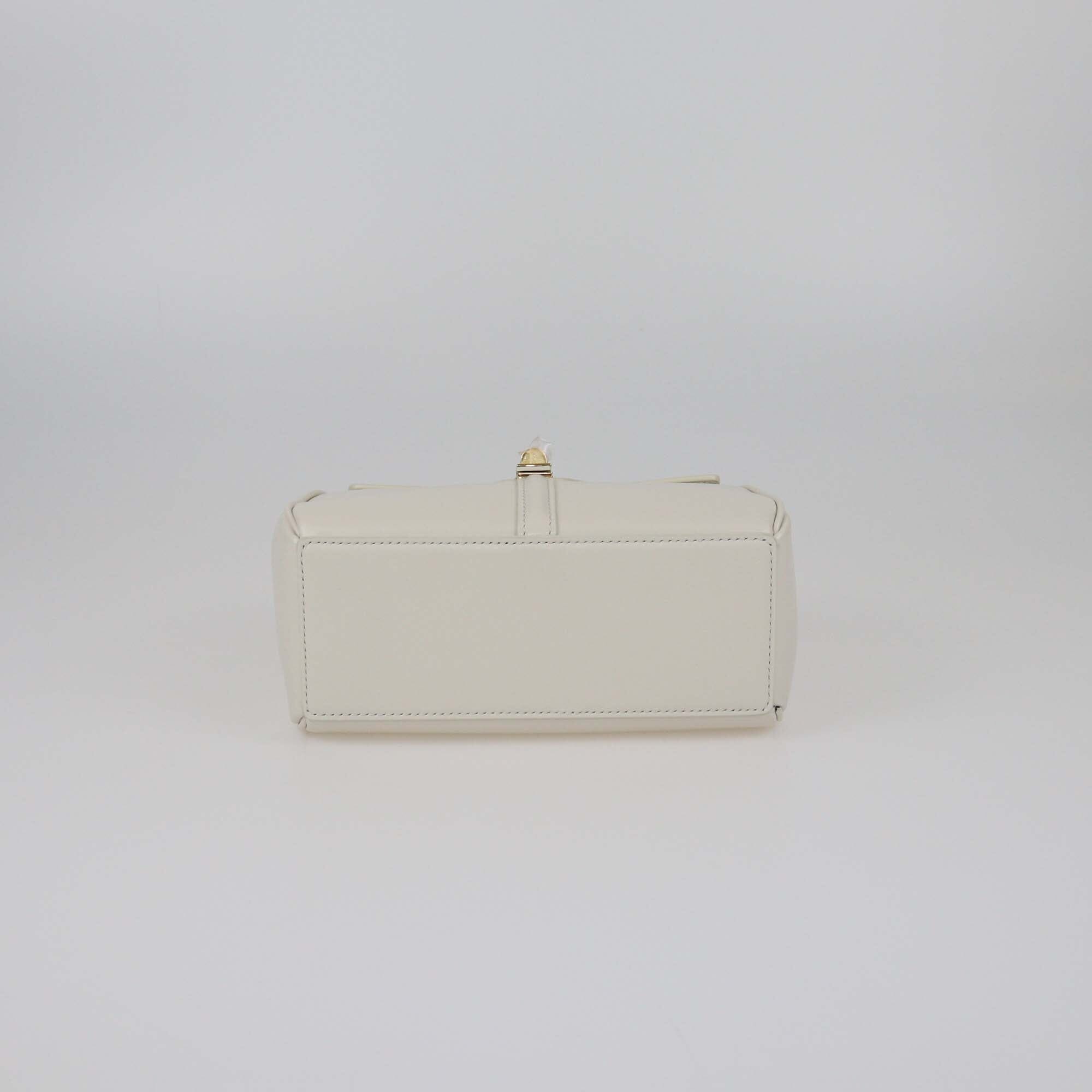 Celine White Mini 16 Top Handle Bag Womens Celine 