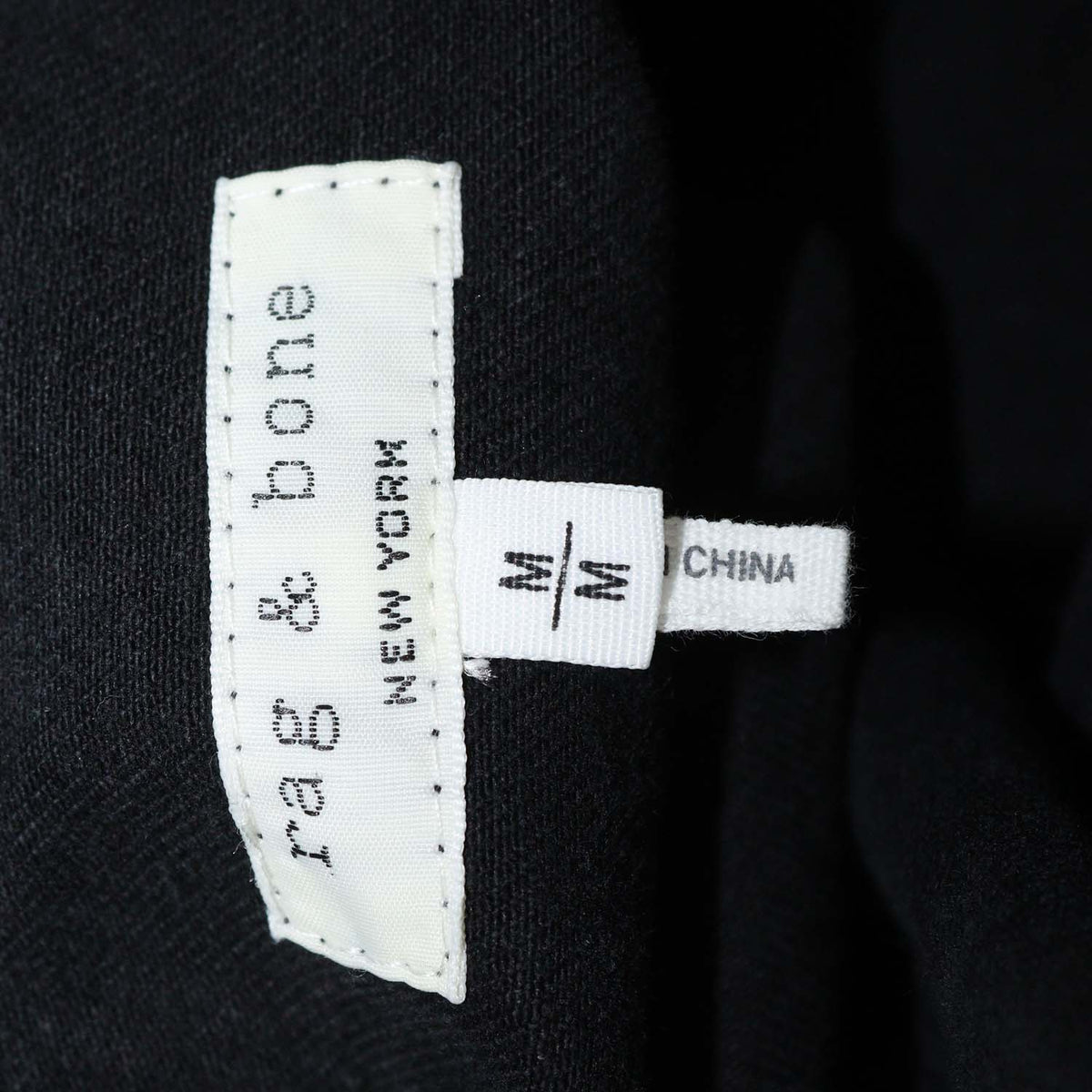 Rag & Bone Black Denim Crystal Embellished Longsleeve Shirt