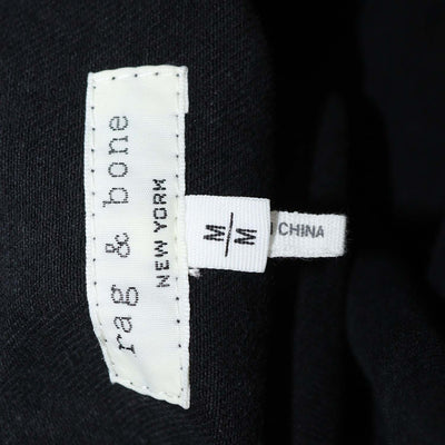 Rag & Bone Black Denim Crystal Embellished Longsleeve Shirt