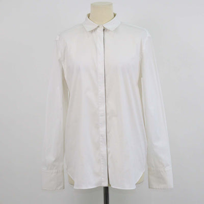 Brunello Cucinelli White Blend Cotton Poplin Longsleeve Shirt