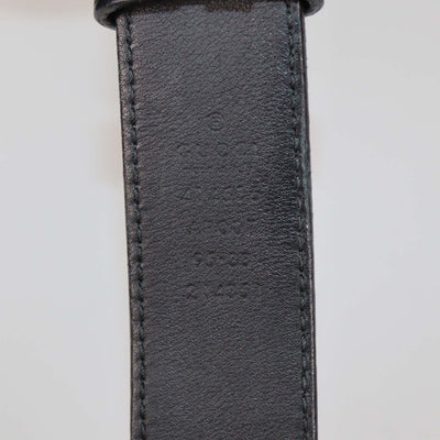 Gucci Black Leather GG Marmont Slim Belt