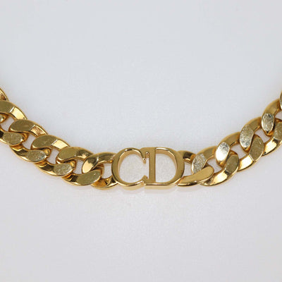 Christian Dior Gold Tone CD Danseuse Etoile Choker Necklace