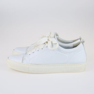 White DBB1 Low Top Sneakers Shoes Lanvin 