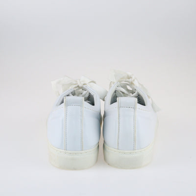 White DBB1 Low Top Sneakers Shoes Lanvin 