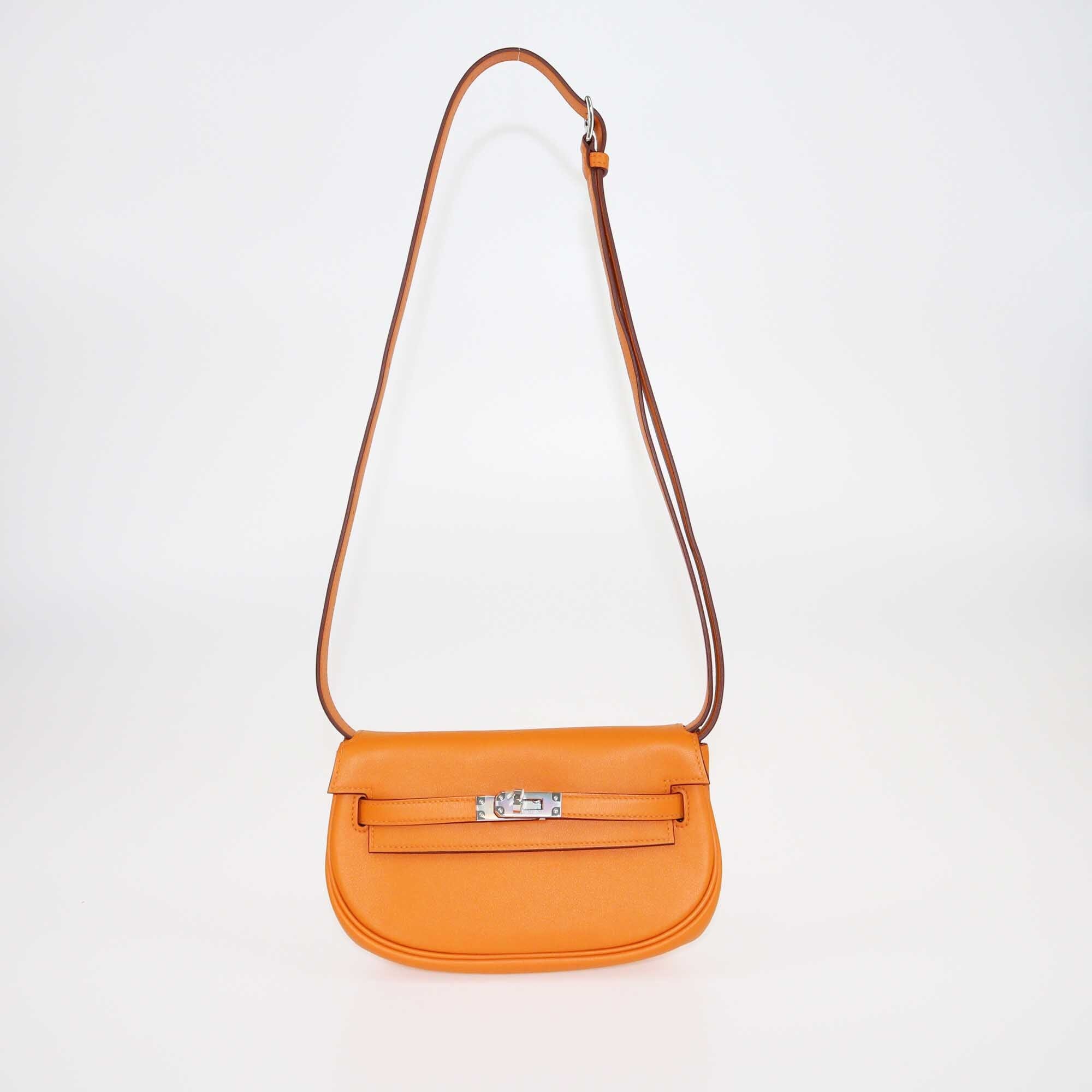 Hermes Orange Minium Swift Moove Kelly Shoulder Bag Bags Hermes 