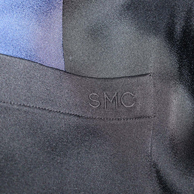 Stella McCartney Black,Blue Blend Acetate Oversized Pocket Longsleeve Shirt